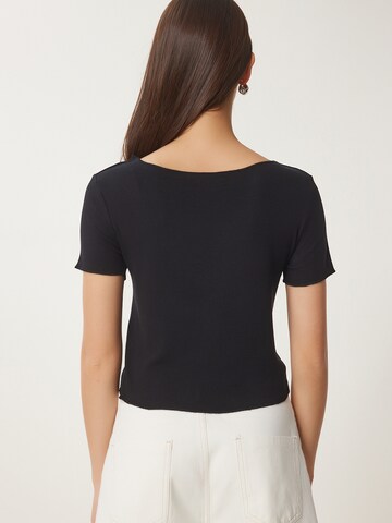 T-shirt Happiness İstanbul en noir