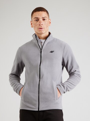 4F - Chaqueta polar funcional en gris: frente