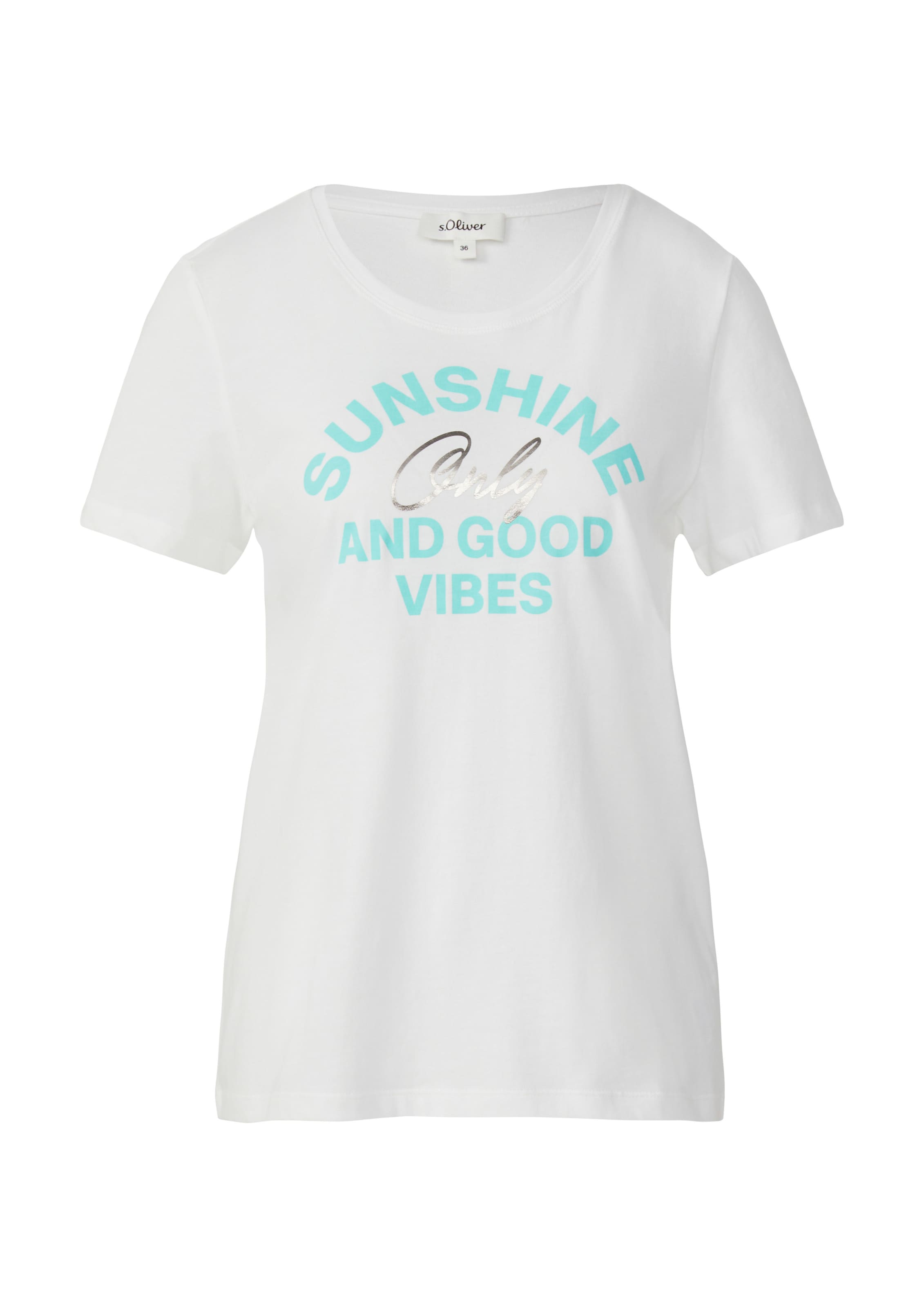 s.Oliver Shirt in Wit: voorkant