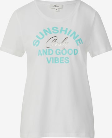s.Oliver Shirt in Wit: voorkant