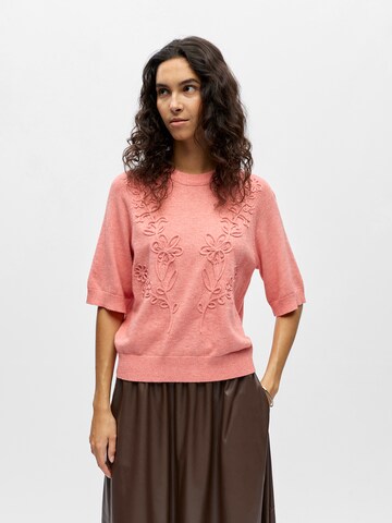 OBJECT Sweater 'OBJLaney' in Pink: front