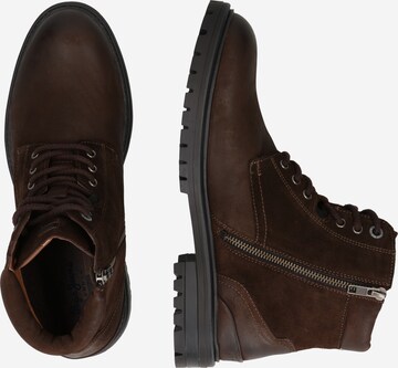 Pepe Jeans Lace-Up Boots 'NED' in Brown