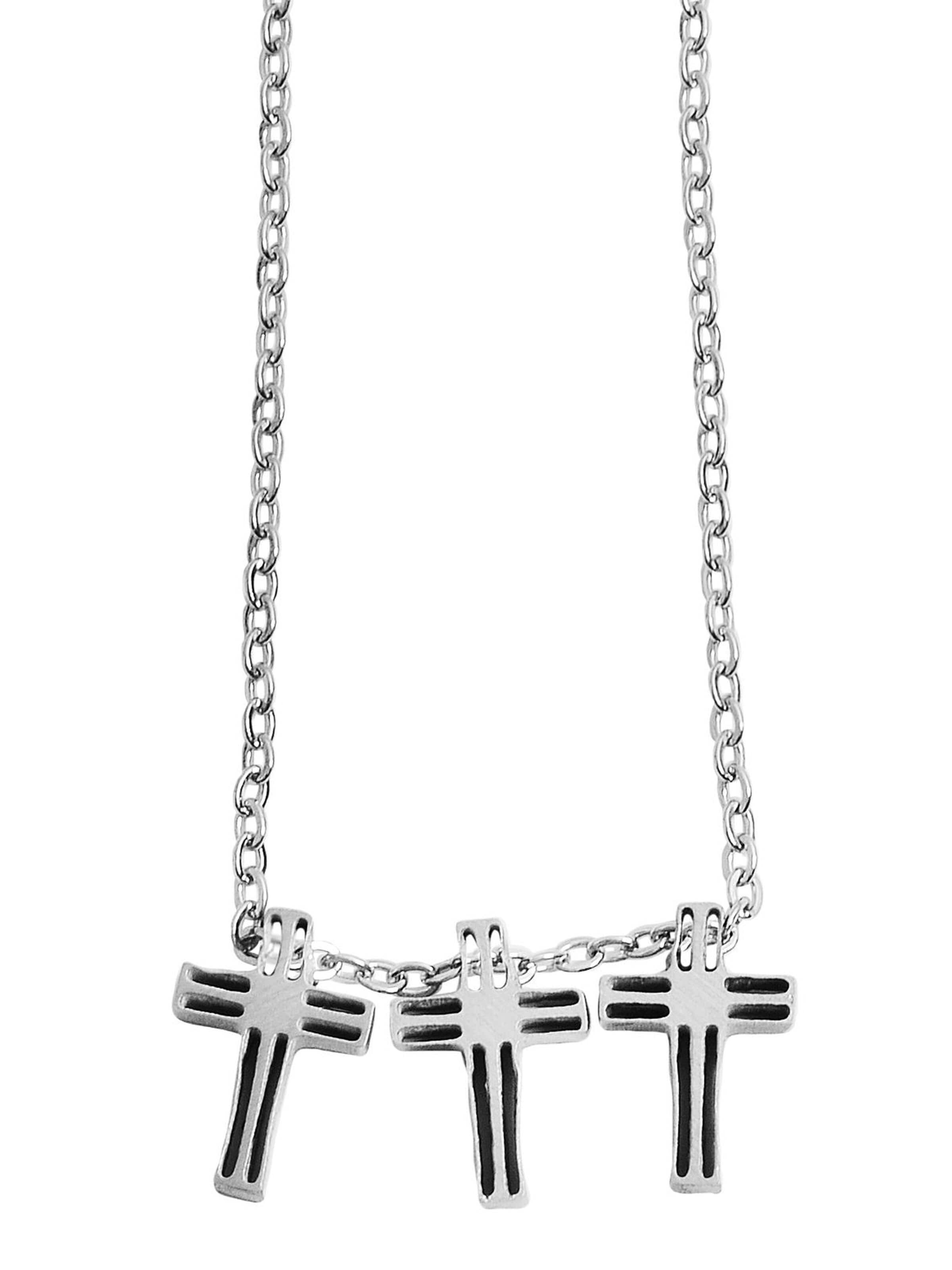 Akzent Jewelry Set 'Edelstahl silber' in Silver: front