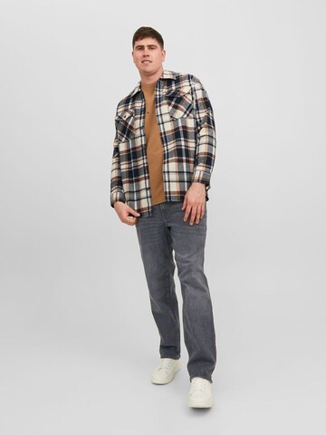 Jack & Jones Plus Zúžený Džíny 'JJIMike JJOriginal' – černá