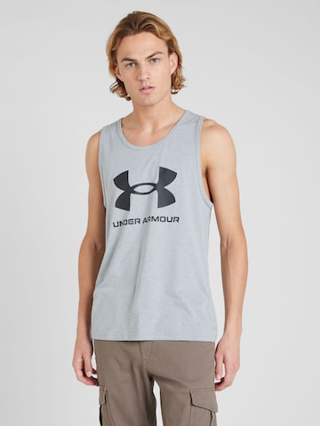 UNDER ARMOUR - Camiseta funcional en gris: frente