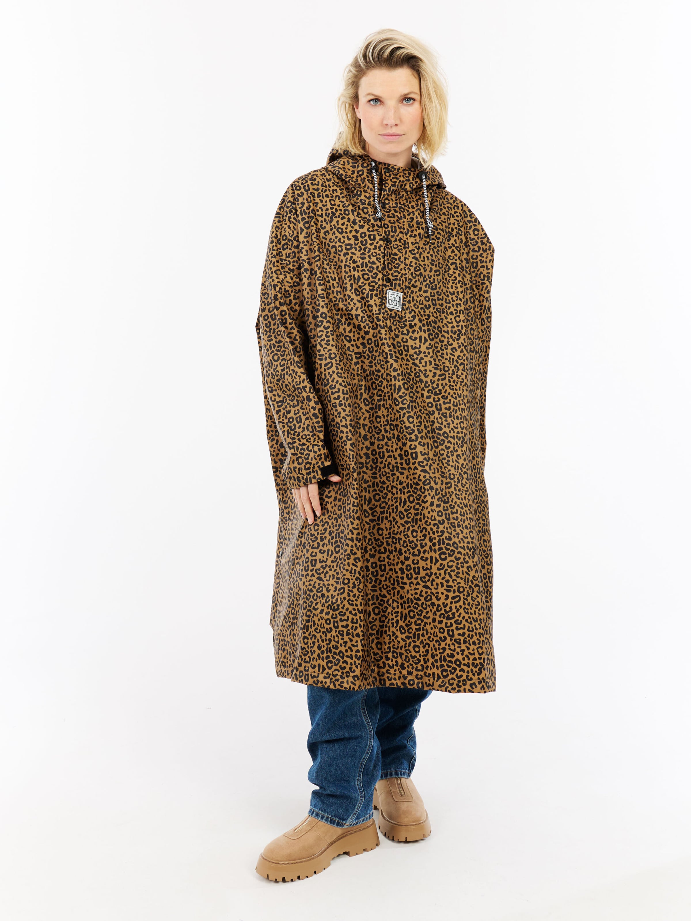 PROTEST Raincoat 'PRTLaugh' in Brown: front