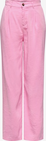 ONLY Pleat-Front Pants 'Aris' in Pink: front