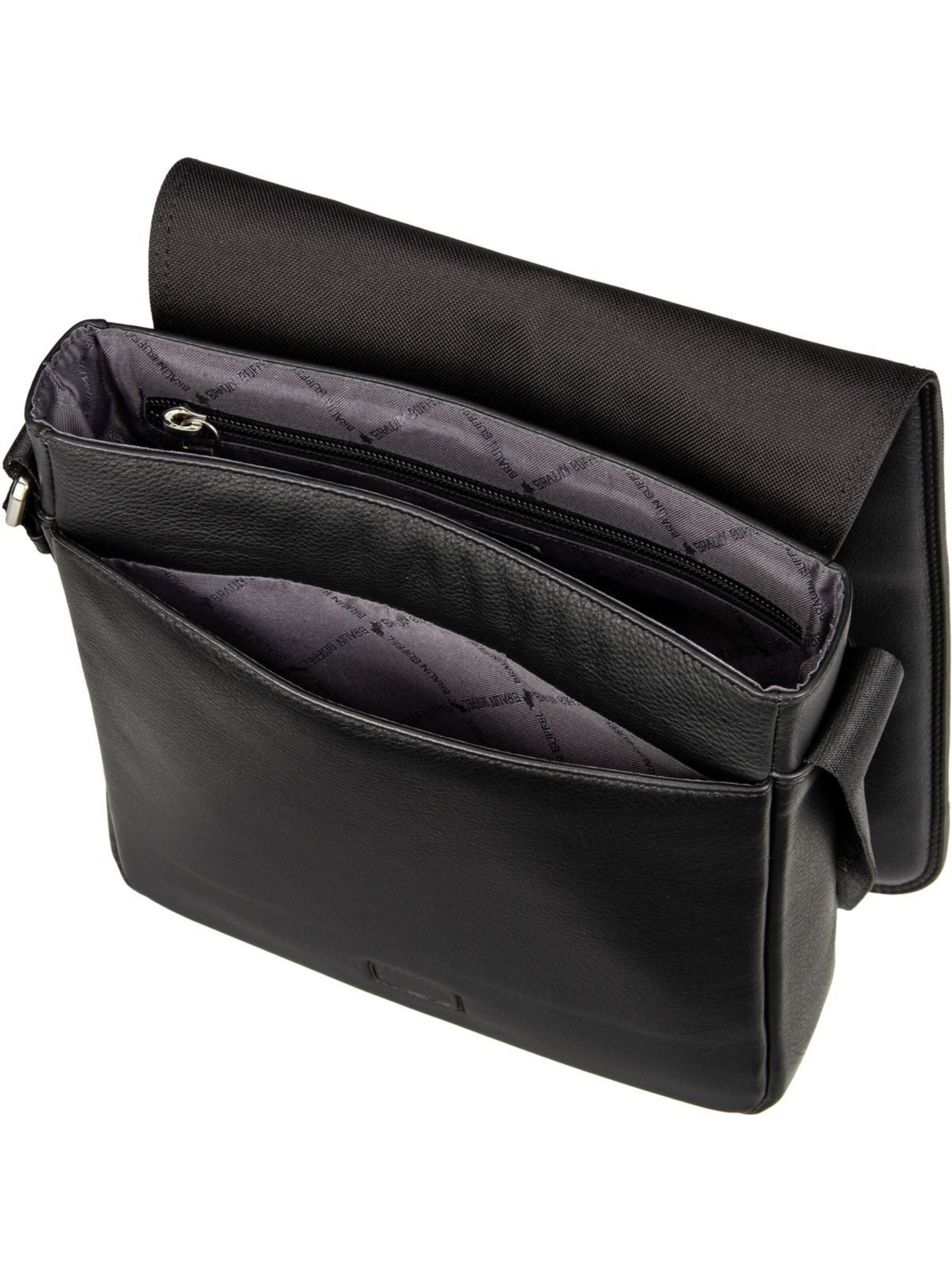 Braun Büffel Crossbody Bag ' GOLF 3.0 XBody M Flap' in Black