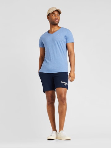 Tommy Jeans Regular Fit T-Shirt 'JASPE' in Blau