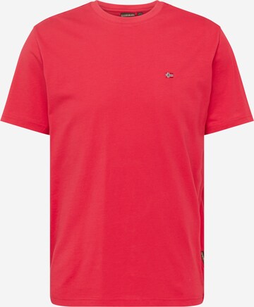 NAPAPIJRI Shirt 'SALIS' in Rood: voorkant