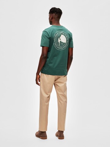 SELECTED HOMME - Camiseta 'Brett' en verde