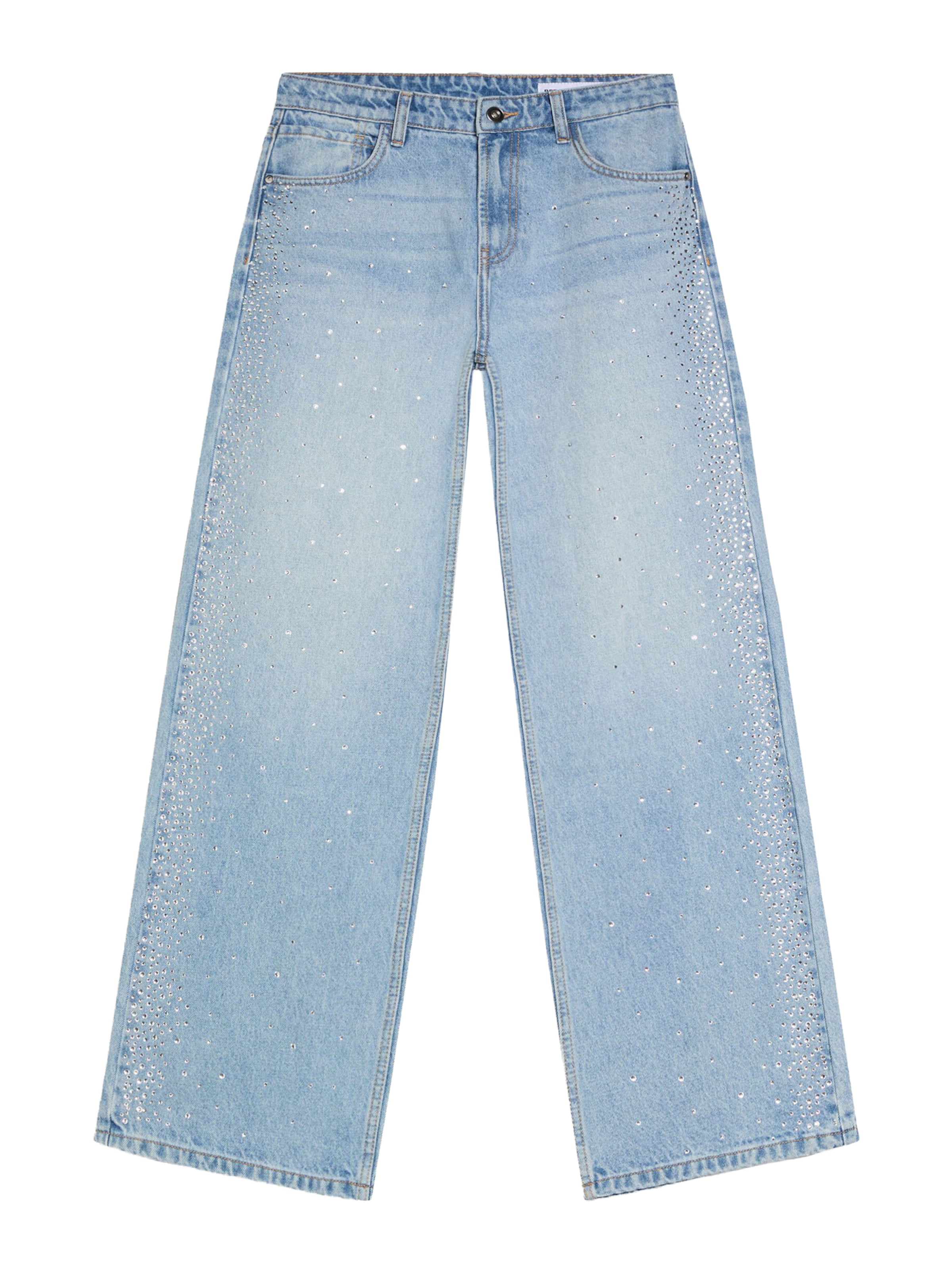 Bershka Bő szár Farmer - kék: elől