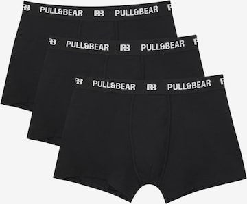 Pull&Bear Boxer shorts in Black: front