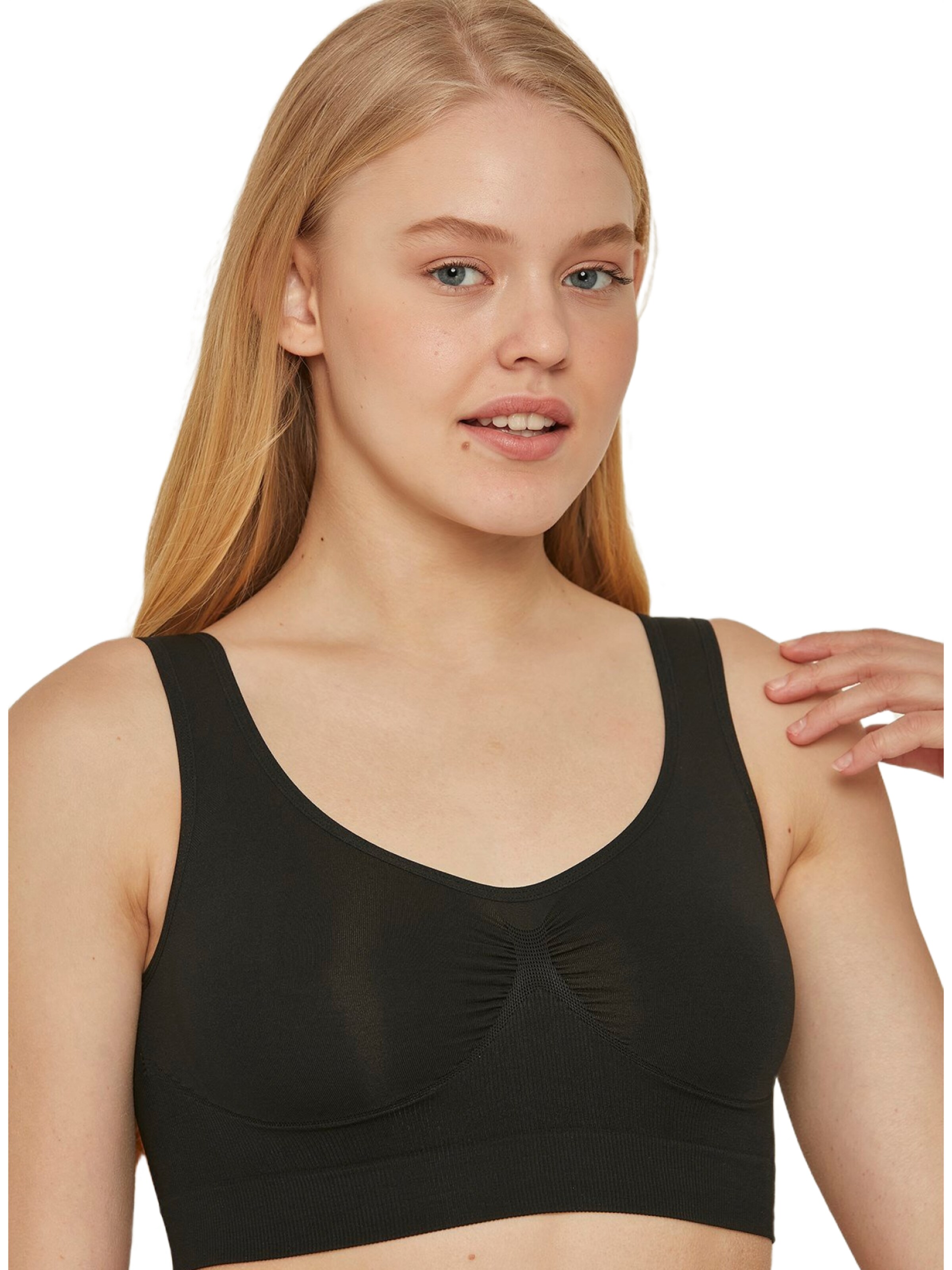 C&City Bustier BH in Schwarz: Vorderseite