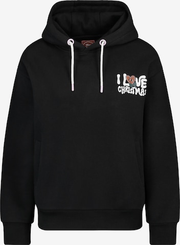 Sublevel Sweatshirt in Schwarz: Vorderseite