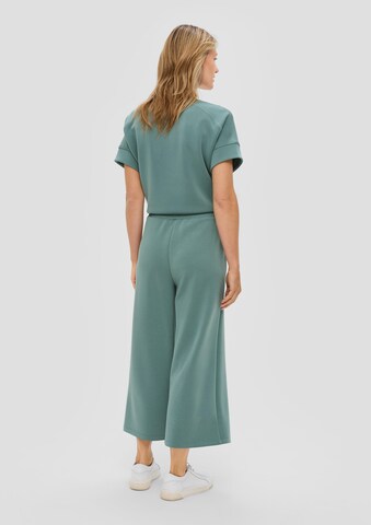 Wide Leg Pantalon s.Oliver en vert