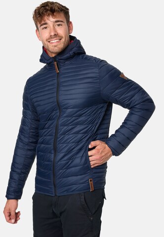 INDICODE JEANS Tussenjas 'Bowers' in Blauw: voorkant