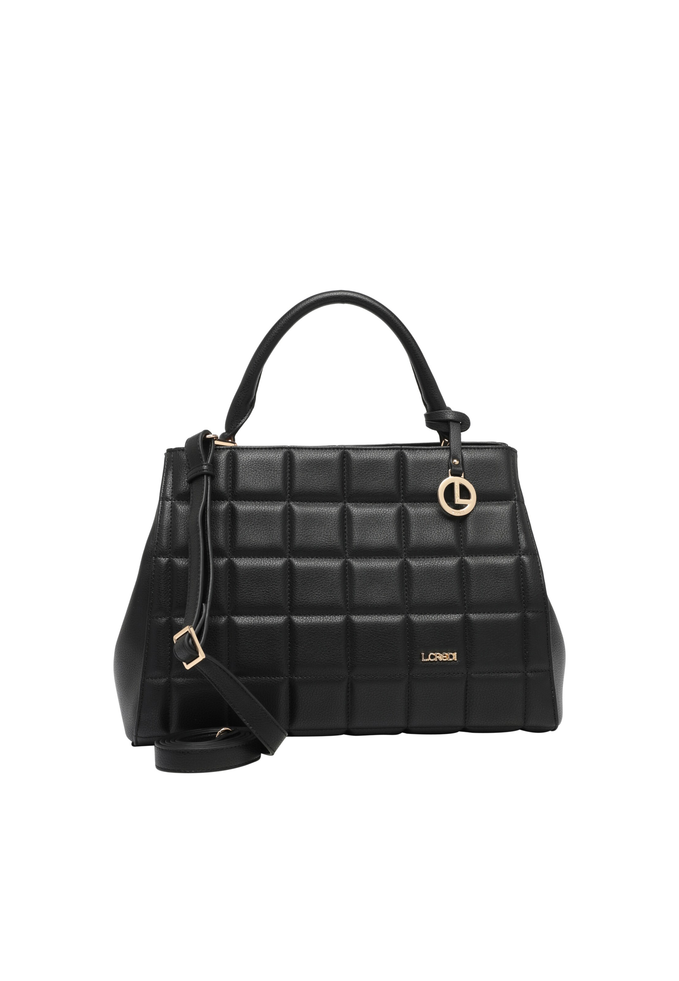 Frauen Taschen & Rucksäcke L.CREDI Henkeltasche 'HEDWIG' in Schwarz - NM85808 Frauen Taschen & Rucksäcke L.CREDI Henkeltasche 'HEDWIG' in Schwarz - NM85808