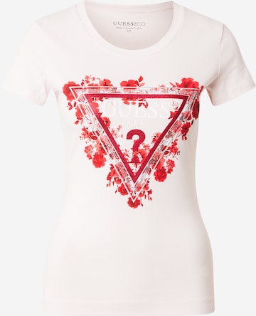 GUESS Тениска в розово: отпред