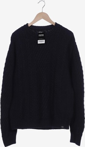 EDWIN Sweater & Cardigan in XL in Blue: front