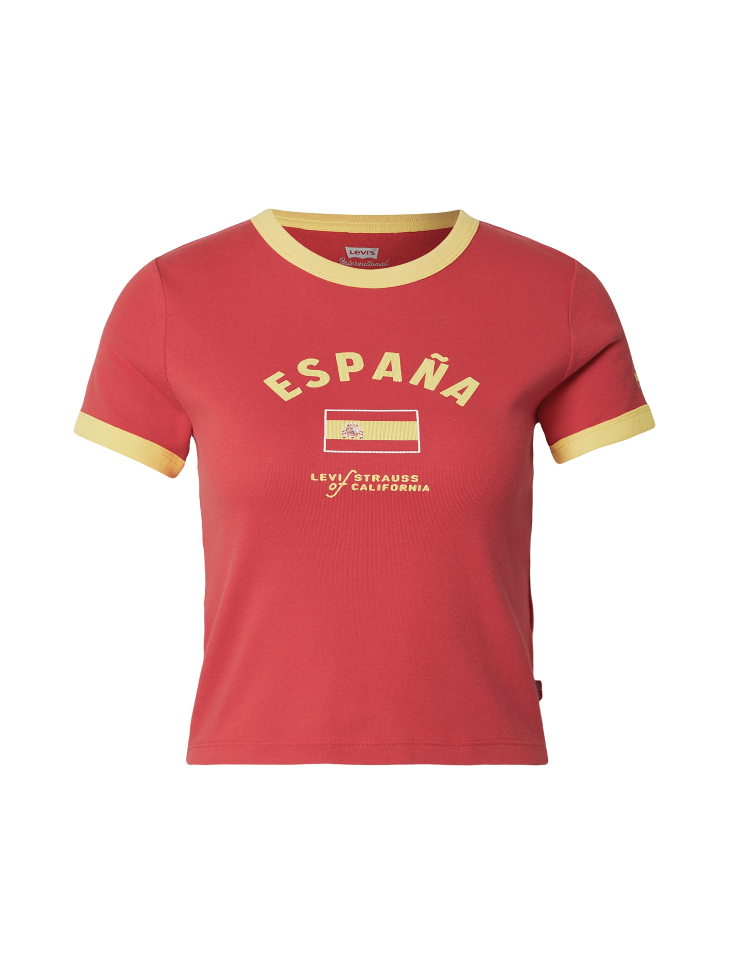 LEVI'S ® Tričko 'X WC MINI RINGER' - Červená: predná strana