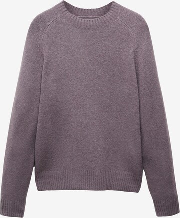 MANGO MAN Pullover 'Moss' in Lila: predná strana