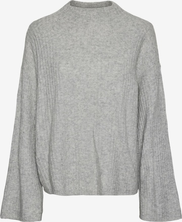 PIECES Pullover  'TULLE' in Grau: Vorderseite