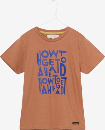 A Monday in Copenhagen T-Shirt 'Ahead' in Braun: predná strana