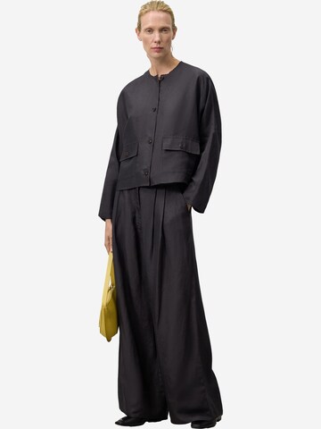 Adolfo Dominguez Loose fit Pleat-front trousers in Grey