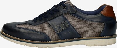 DANIEL HECHTER Schnürschuh 'Gerard' in dunkelblau / braun / greige, Produktansicht