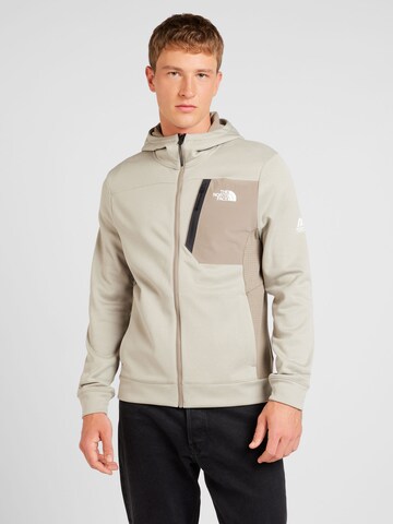 Veste en polaire fonctionnelle THE NORTH FACE en gris : devant
