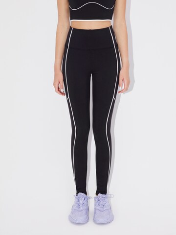 LeGer by Lena Gercke Skinny Workout Pants 'Jannia' in Black: front