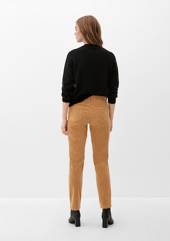 s.Oliver Tapered Broek in Bruin