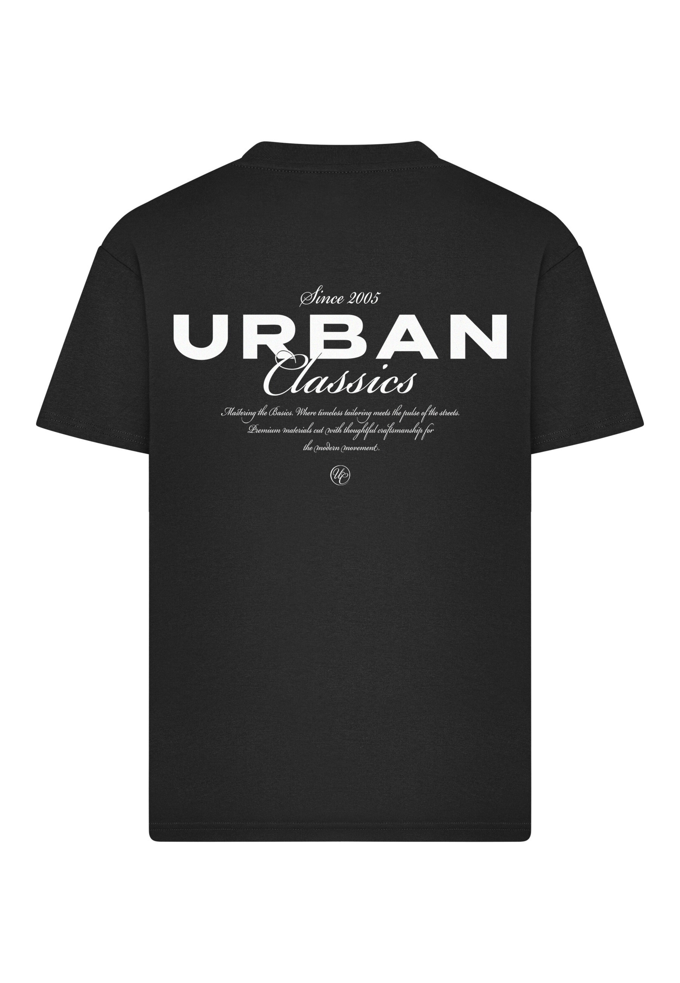 Urban Classics T-Shirt 'Mastering Basics' in Schwarz