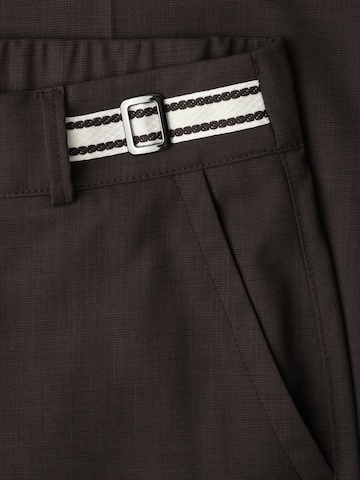 STREET ONE Regular Pleated Pants in Brown