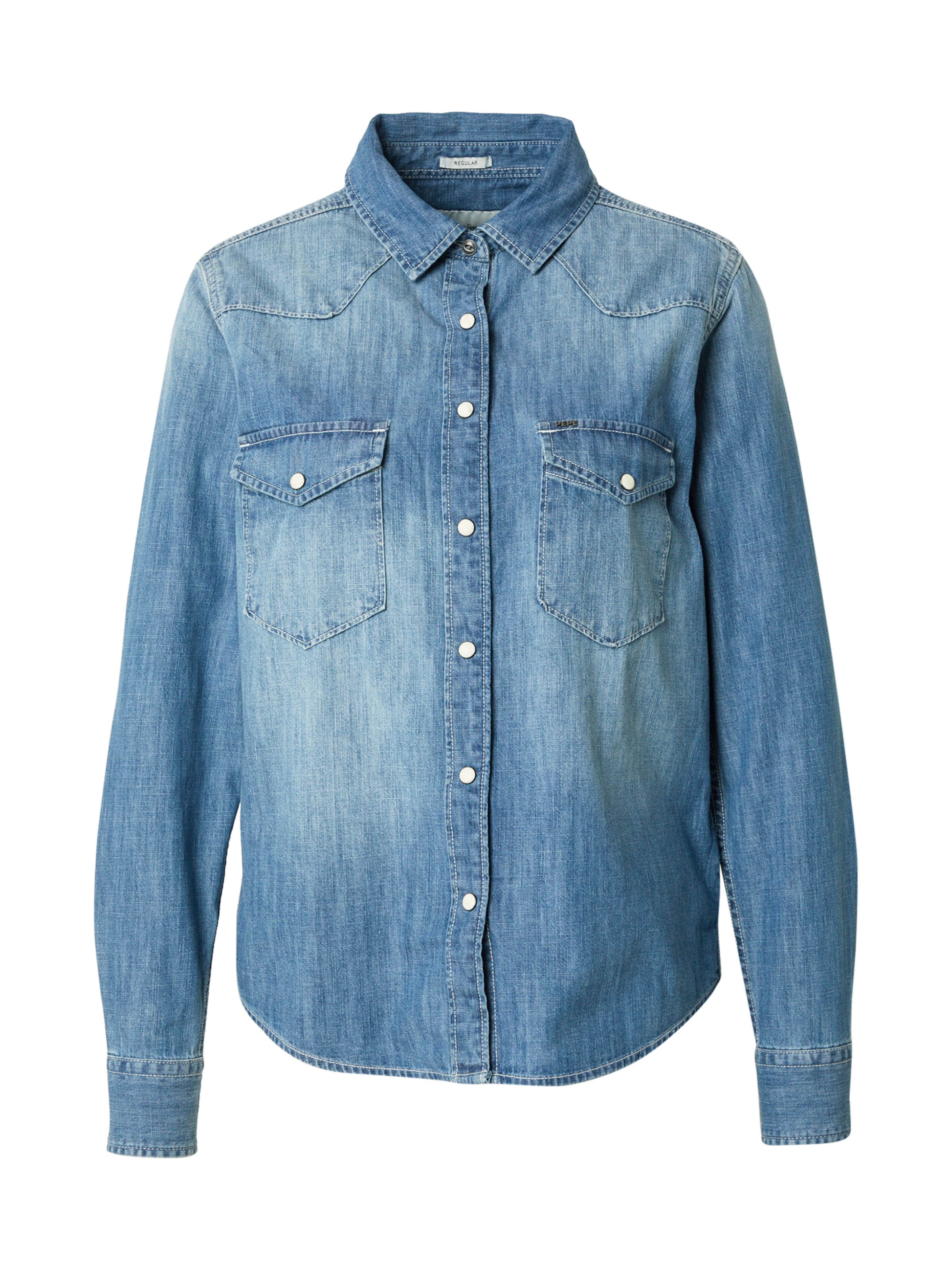 Pepe Jeans - Blusa en azul: frente
