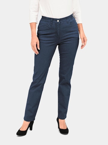 Goldner Regular Jeans 'Carla' in Blauw: voorkant