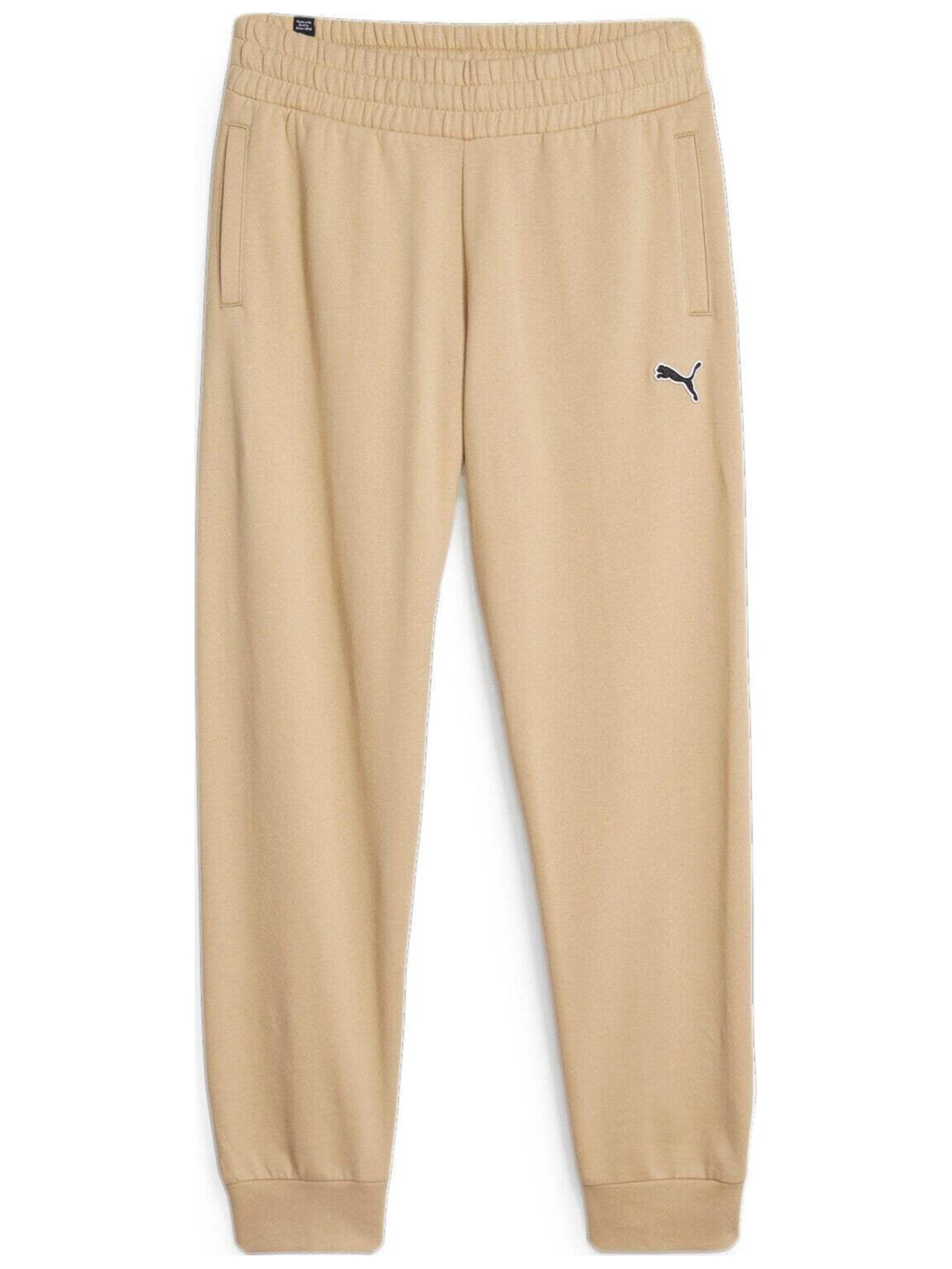 PUMA Pantalon de sport 'Puma Better Essentials Cl FL' en S en beige, Vue avec produit