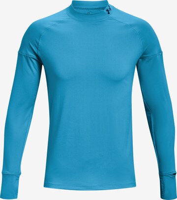 T-Shirt fonctionnel 'Outrun' UNDER ARMOUR en bleu : devant