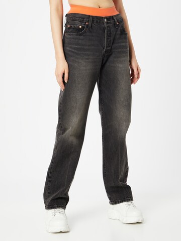 LEVI'S ® Regular Jeans '501 '90s' in Zwart: voorkant