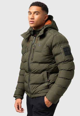 STONE HARBOUR Winter Jacket 'Arvidoo' in Green: front