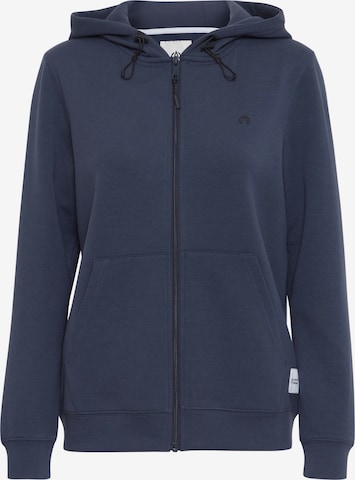 North Bend Sweatjacke 'Tara' in Blau: Vorderseite