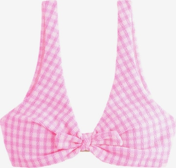 NextTrokutasti Bikini gornji dio - roza boja: prednji dio