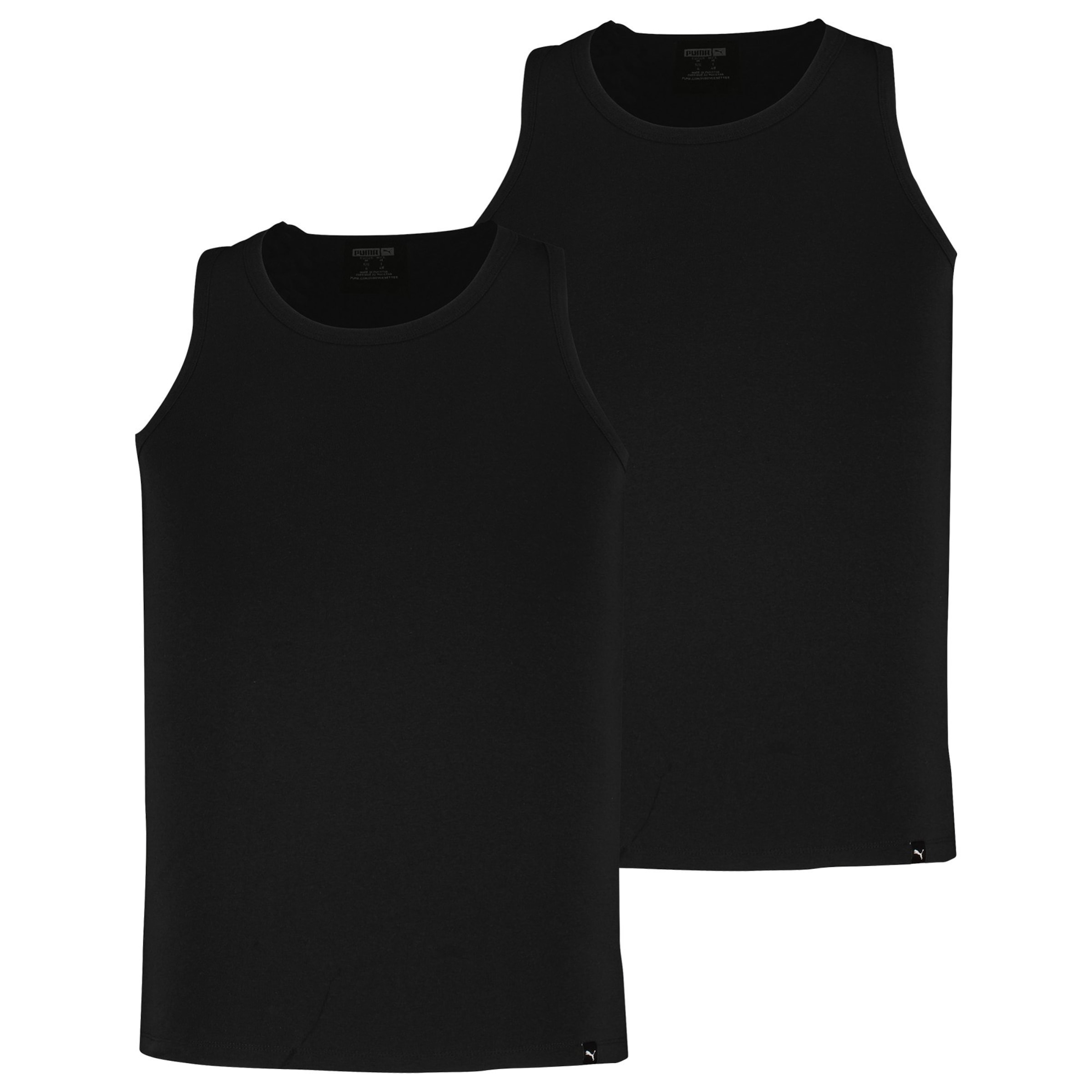 PUMA - Camiseta en negro: frente