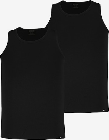 PUMA - Camiseta en negro: frente