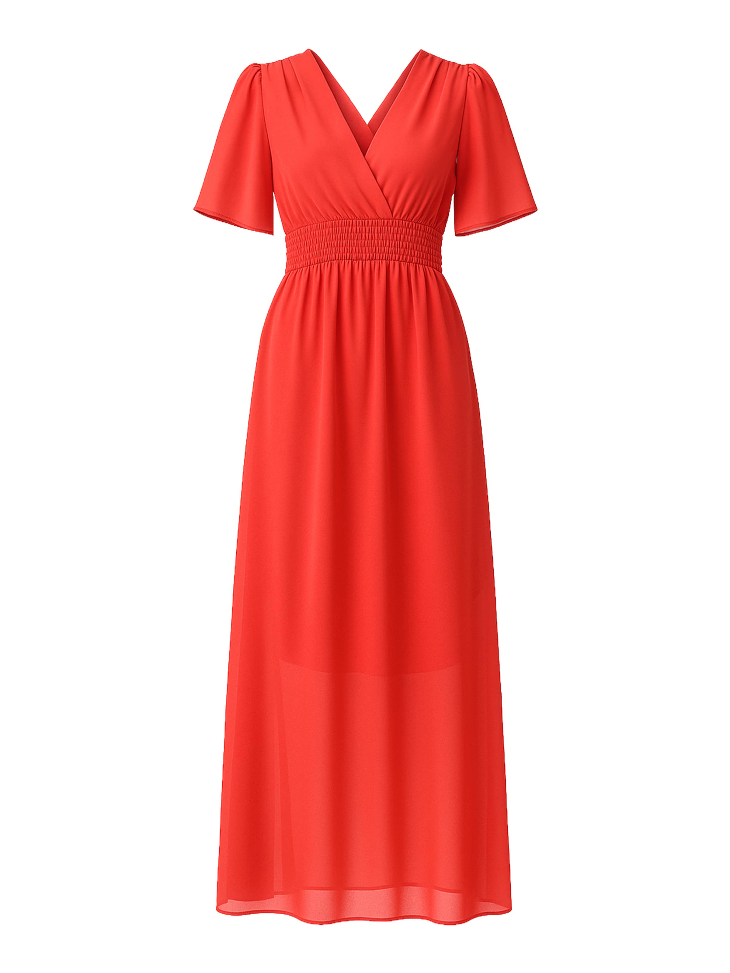 Robe Elara en rouge : devant