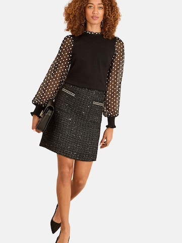 love & roses Πουλόβερ σε μαύρο: μπροστά