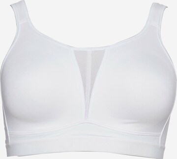 Bustino Reggiseno sportivo di SHEEGO in bianco: frontale