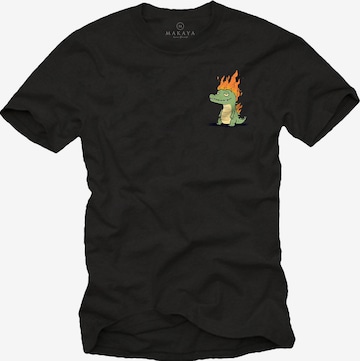 MAKAYA Shirt in Schwarz: Vorderseite