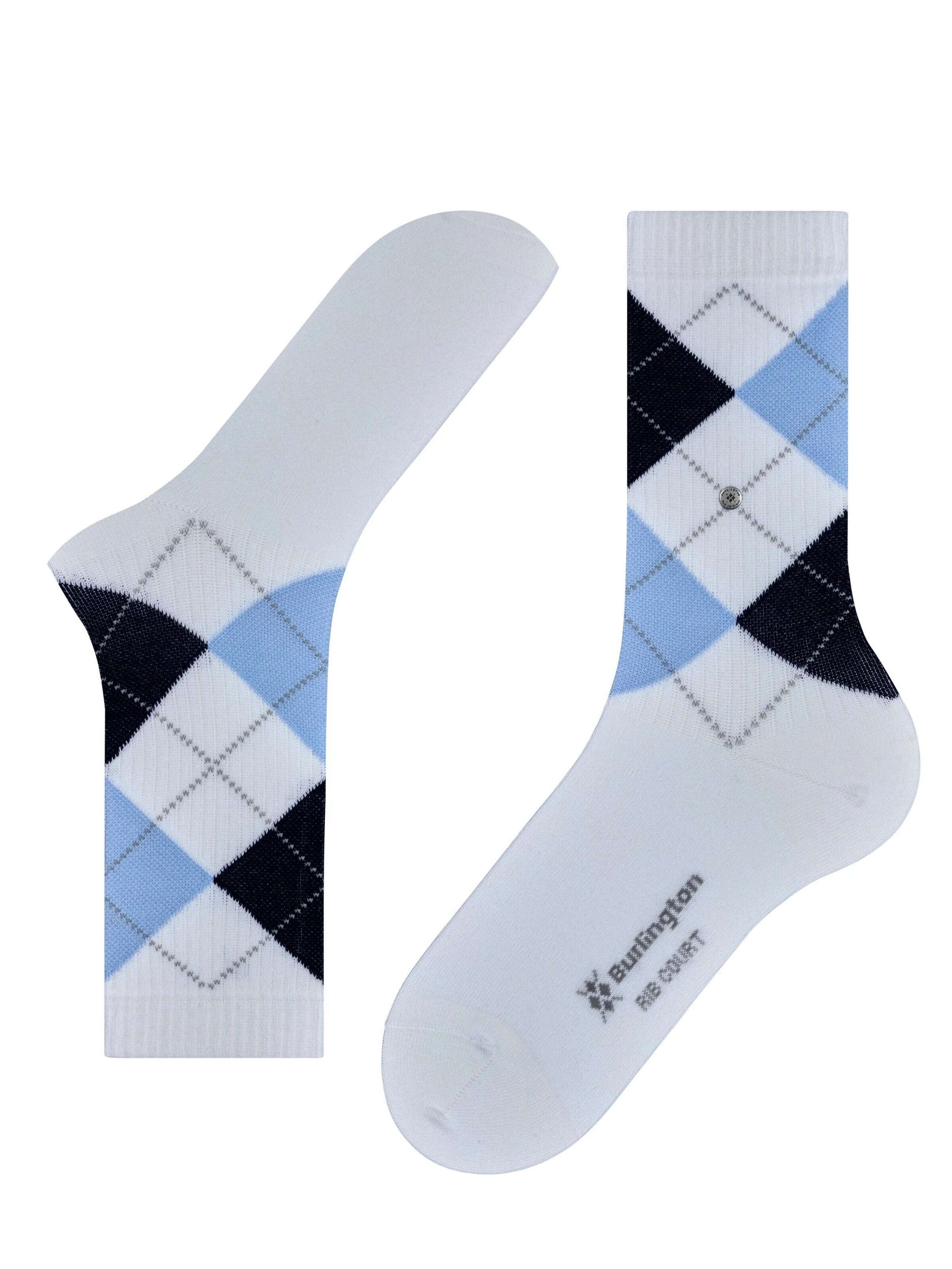 BURLINGTON Socks 'Rib Court' in White